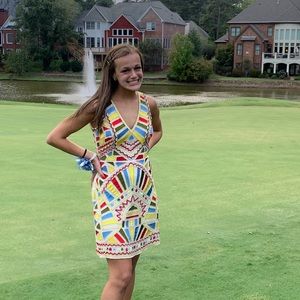 Gianni Bini size 0 stain glass style dress